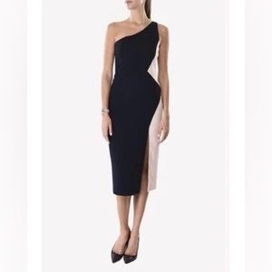 Cushnie Et Ochs One Shoulder Color Block Dress